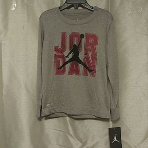 Youth Boys Long Sleeved Jordan Shirt